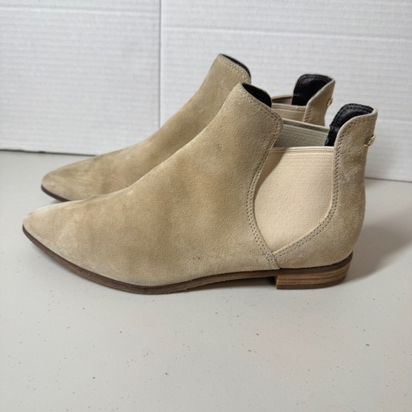 Cole Haan Light Beige Leather Upper Womens Harlyn Ankle Boots Size 6 1/2B - Picture 2 of 16